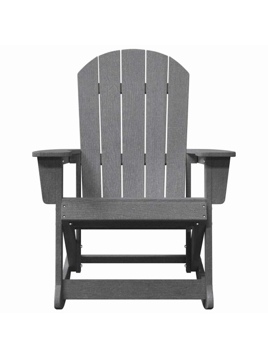 Adirondack šūpuļkrēsli 2 pcs gaiši pelēka hdpe