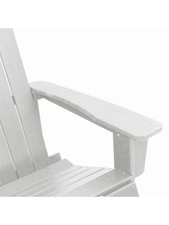 Dārza atpūtas komplekts 3 pcs balts hdpe