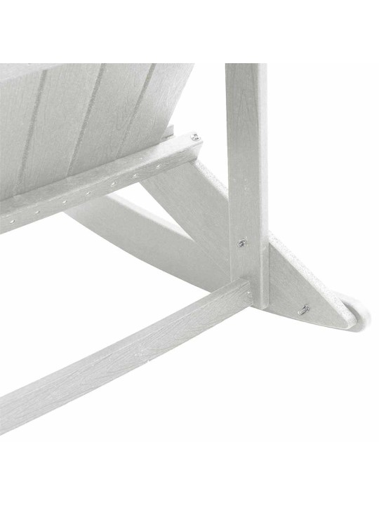 Dārza atpūtas komplekts 3 pcs balts hdpe