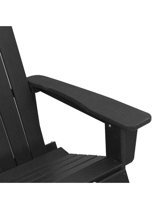 Dārza atpūtas komplekts 3 pcs melna hdpe
