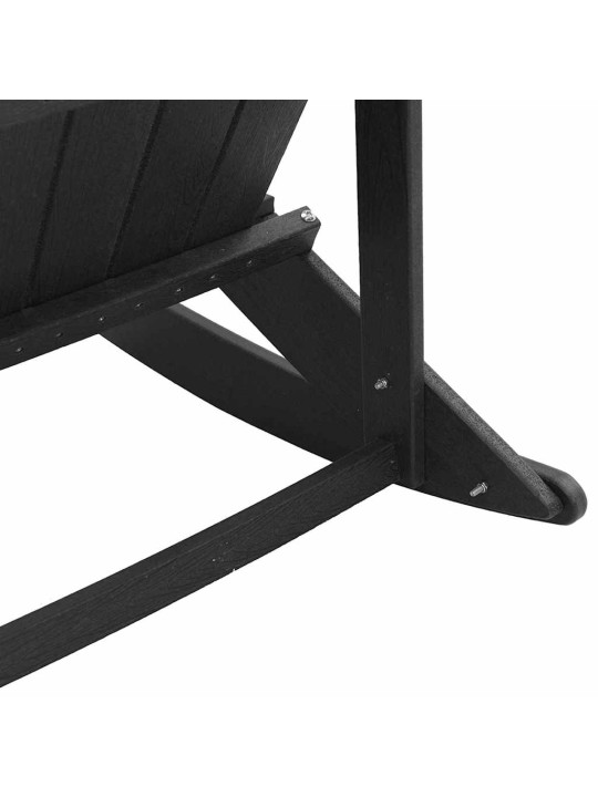 Dārza atpūtas komplekts 3 pcs melna hdpe