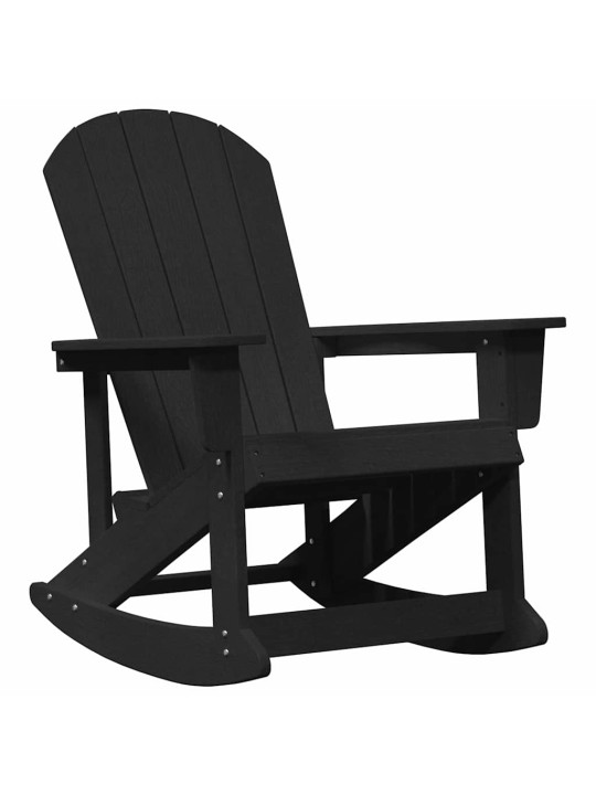 Dārza atpūtas komplekts 3 pcs melna hdpe