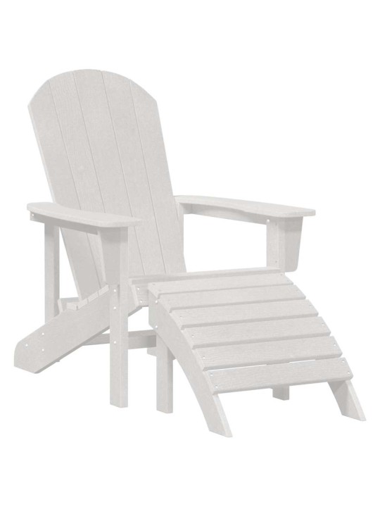 Dārza atpūtas mēbeles 2 pcs balts 74 x 82 x 90cm plastmasa