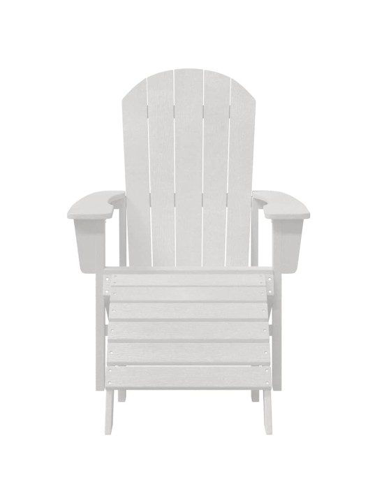 Dārza atpūtas mēbeles 2 pcs balts 74 x 82 x 90cm plastmasa