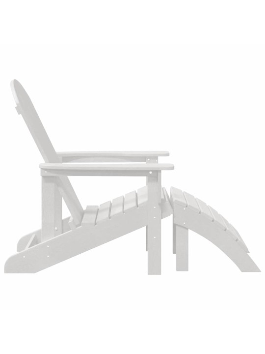 Dārza atpūtas mēbeles 2 pcs balts 74 x 82 x 90cm plastmasa