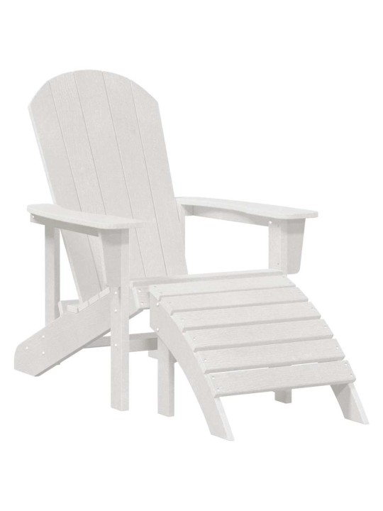 Dārza atpūtas mēbeles 3 pcs balts 38 x 38 x 46cm plastmasa