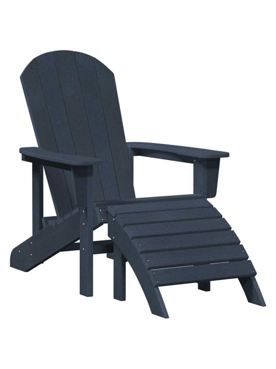 Dārza atpūtas mēbeles 3 pcs tumši zils 38 x 38 x 46cm plastmasa