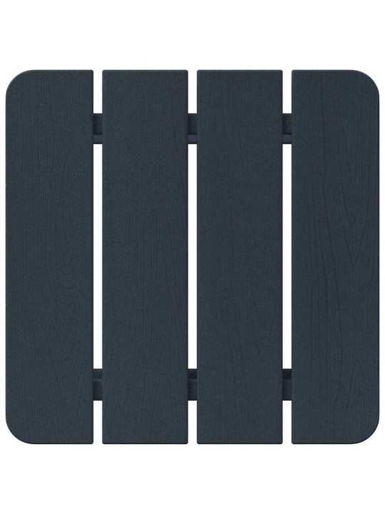 Dārza atpūtas mēbeles 3 pcs tumši zils 38 x 38 x 46cm plastmasa