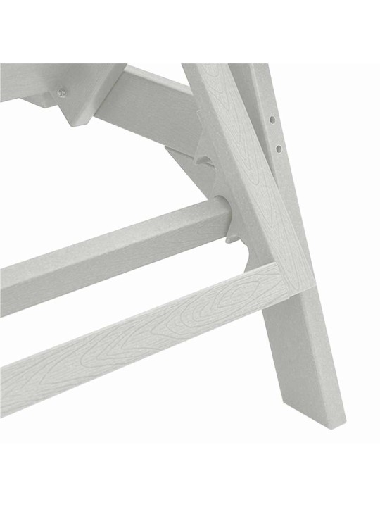 Dārza atpūtas mēbeles 2 pcs balts 53 x 195.5 x 30cm polietilēns