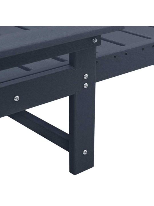 Dārza atpūtas mēbeles 2 pcs tumši zils 53 x 195.5 x 30cm