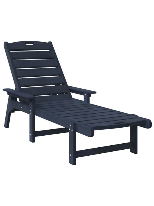 Dārza atpūtas mēbeles 2 pcs tumši zils 53 x 195.5 x 30cm