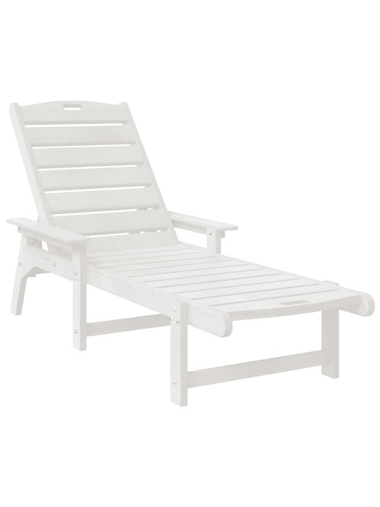 Dārza atpūtas mēbeles 3 pcs balts 38 x 38 x 46cm polietilēns