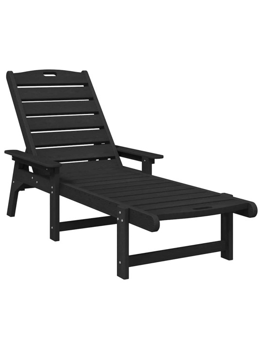 Dārza atpūtas mēbeles 3 pcs melna 38 x 38 x 46cm polietilēns