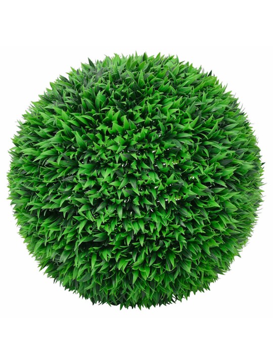 Mākslīgās buksuss bumbas ar led gaismām 2 gab. zaļa 55 cm
