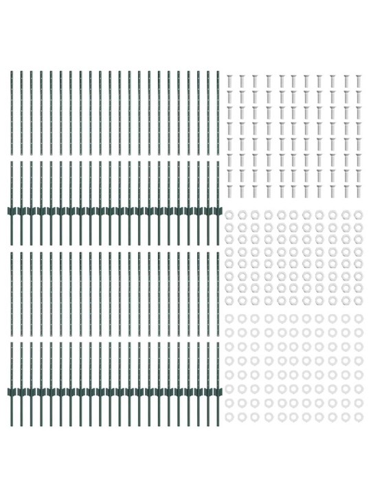 Sudraba žogu stabi 44 pcs zaļa