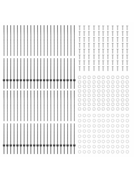 Sudraba žogu stabi 44 pcs pelēka