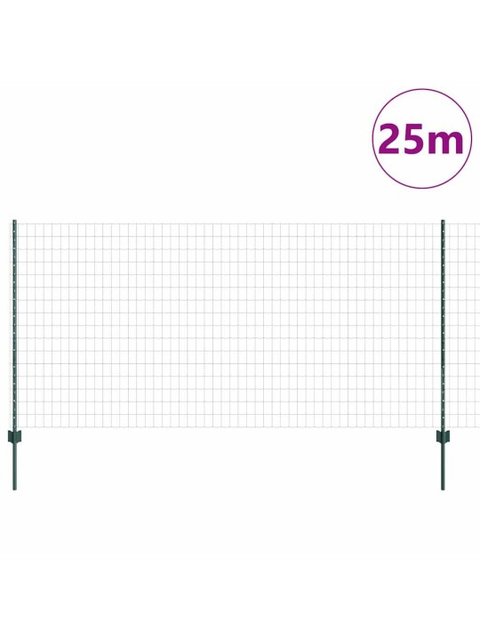 Žogs ar stabiem. zaļa 1.2 x 25 m tērauds