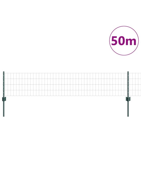Žogs ar stabiem. zaļa 0.4 x 50 m tērauds