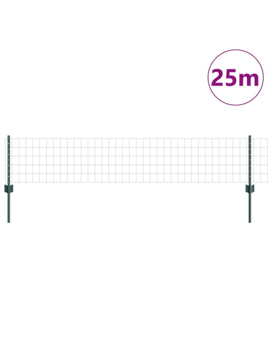 Žogs ar stabiem. zaļa 0.4 x 25 m tērauds