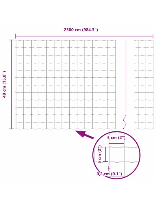 Žogs ar stabiem. sudraba 0.4 x 25 m tērauds
