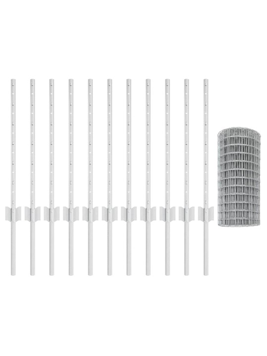Žogs ar stabiem. sudraba 0.6 x 25 m tērauds