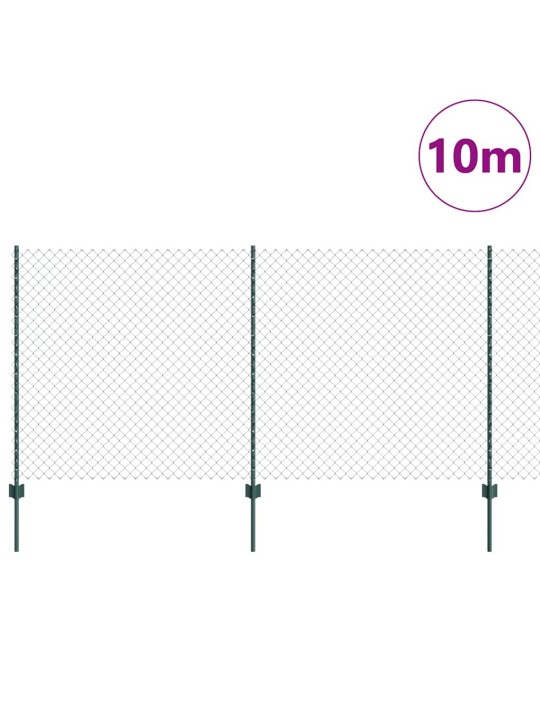 Žogs ar stabiem. zaļa 1.2 x 10 m tērauds