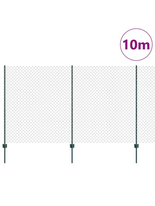 Žogs ar stabiem. zaļa 1.4 x 10 m tērauds
