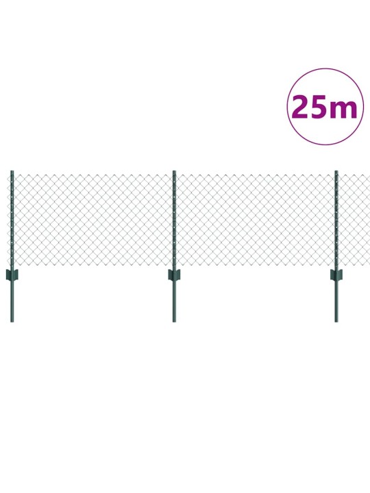 Žogs ar stabiem. zaļa 0.6 x 25 m tērauds