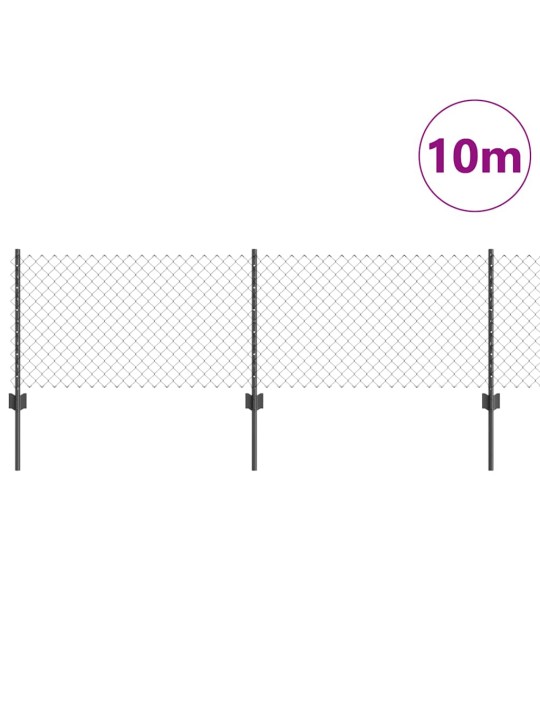 Žogs ar stabiem. pelēka 0.6 x 10 m tērauds
