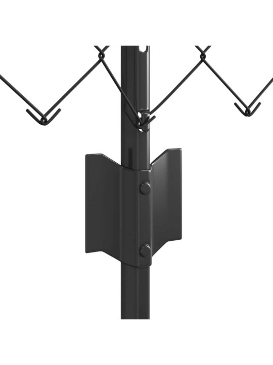 Žogs ar stabiem. pelēka 0.8 x 25 m tērauds