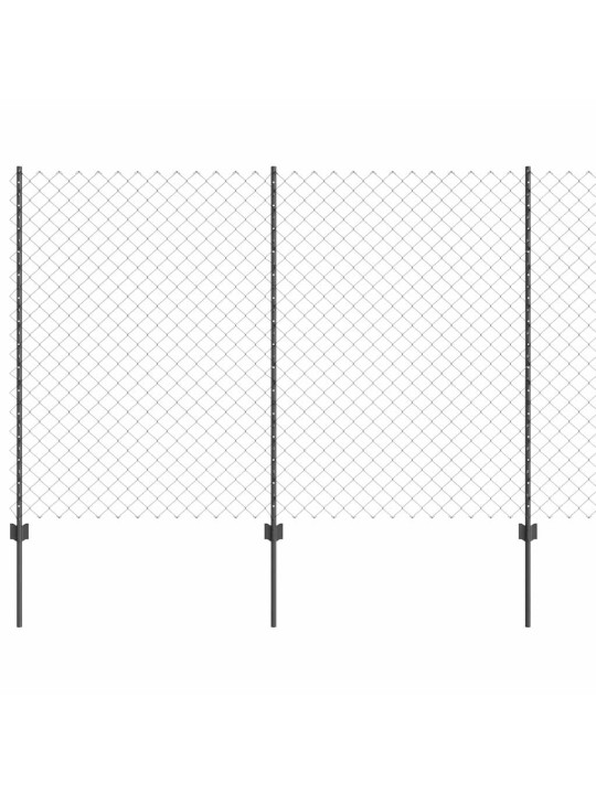 Žogs ar stabiem. pelēka 1.5 x 25 m tērauds