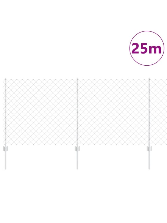Žogs ar stabiem. sudraba 1 x 25 m tērauds