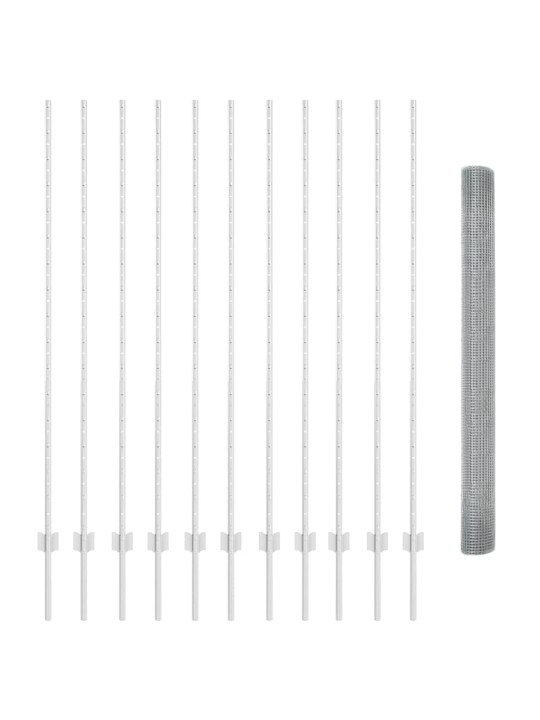 Žogs ar stabiem. sudraba 1.5 x 25 m tērauds