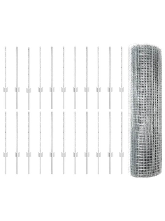 Žogs ar stabiem. sudraba 0.6 x 50 m tērauds