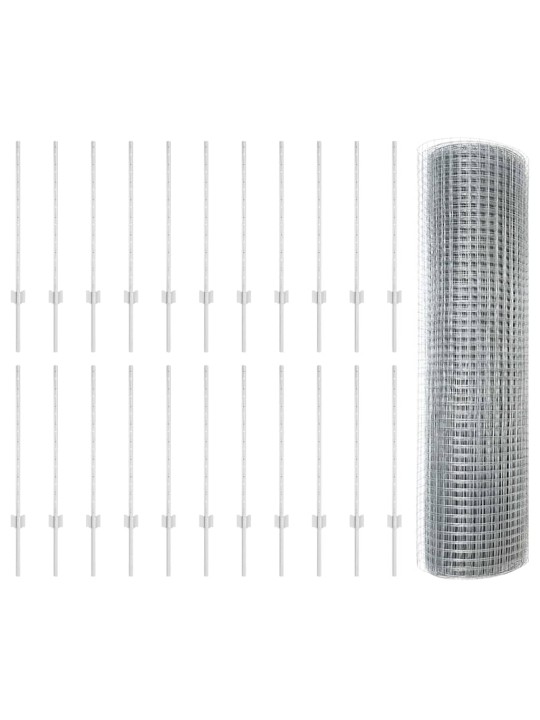 Žogs ar stabiem. sudraba 0.8 x 50 m tērauds