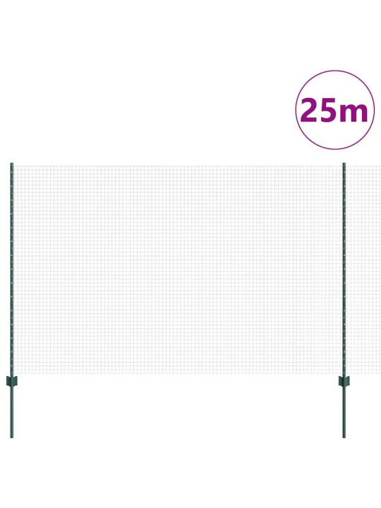 Žogs ar stabiem. zaļa 1.5 x 25 m tērauds