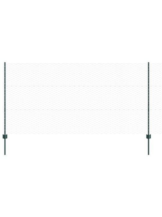 Žogs ar stabiem. zaļa 1.2 x 25 m tērauds