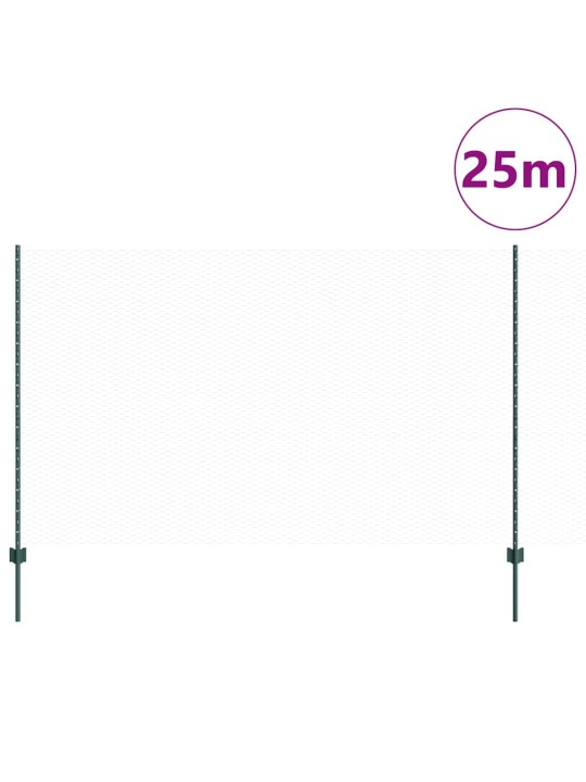 Žogs ar stabiem. zaļa 1.4 x 25 m tērauds