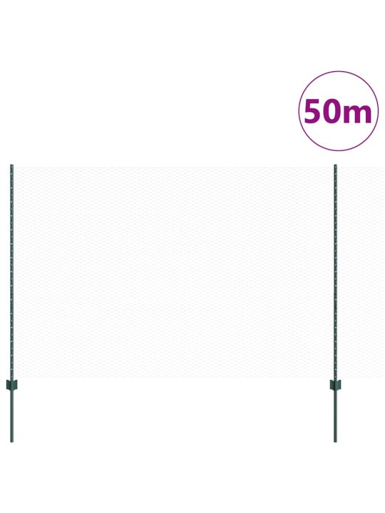 Žogs ar stabiem. zaļa 1.5 x 50 m tērauds