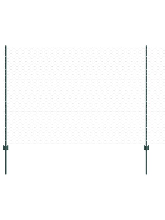 Žogs ar stabiem. zaļa 1.5 x 100 m tērauds