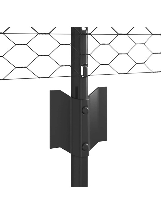 Žogs ar stabiem. pelēka 0.4 x 10 m tērauds