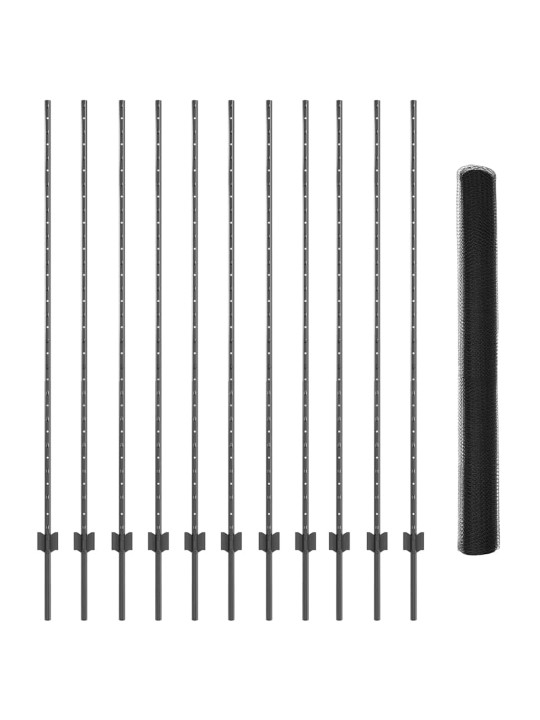 Žogs ar stabiem. pelēka 1.6 x 25 m tērauds