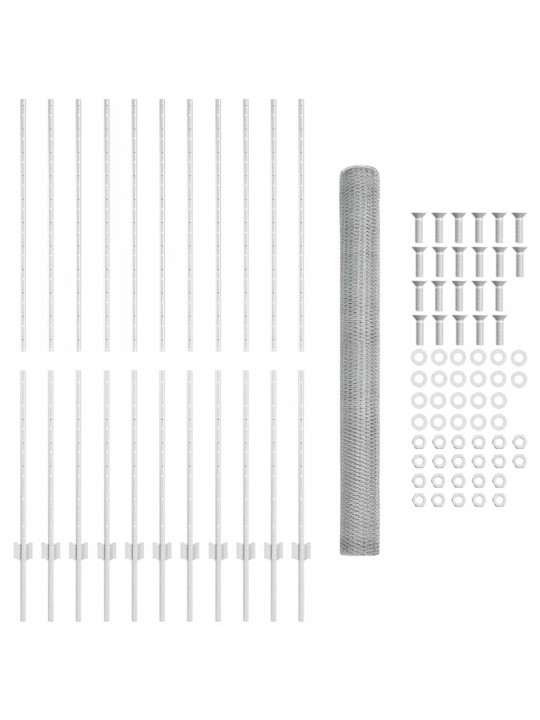 Žogs ar stabiem. sudraba 1.6 x 25 m tērauds