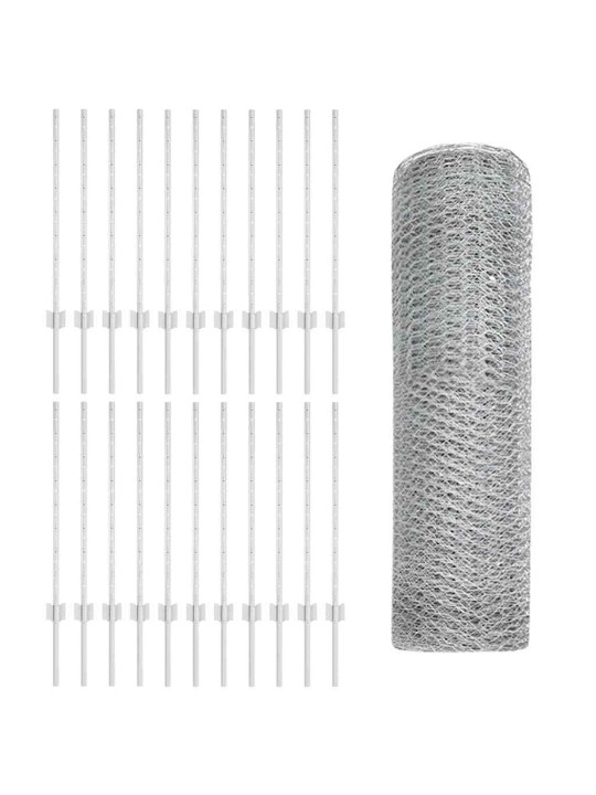Žogs ar stabiem. sudraba 0.8 x 50 m tērauds