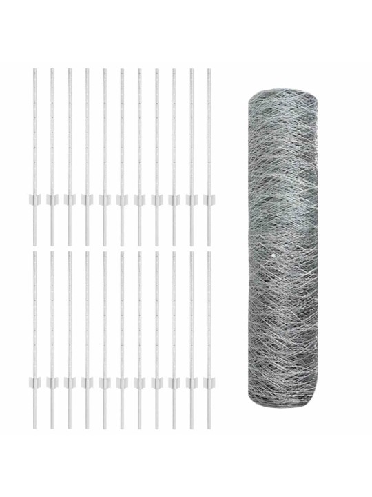 Žogs ar stabiem. sudraba 0.8 x 50 m tērauds