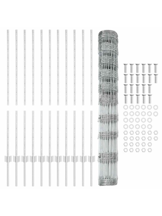 Žogs ar stabiem. sudraba 1.2 x 25 m tērauds