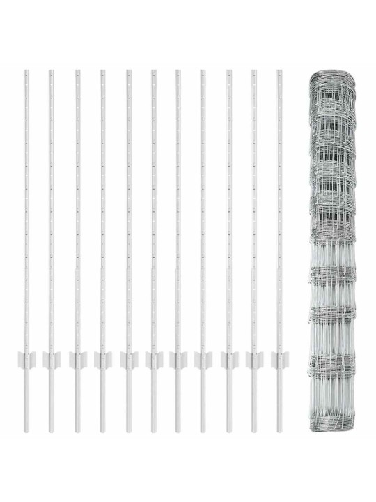 Žogs ar stabiem. sudraba 1.2 x 25 m tērauds