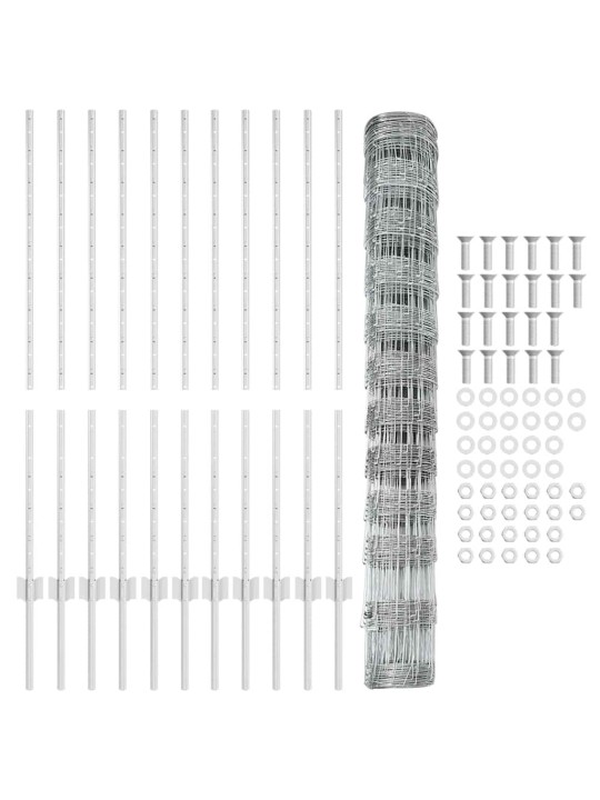 Žogs ar stabiem. sudraba 1.2 x 25 m tērauds