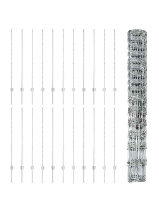Žogs ar stabiem. sudraba 1.2 x 50 m tērauds
