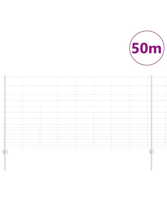 Žogs ar stabiem. sudraba 1.2 x 50 m tērauds